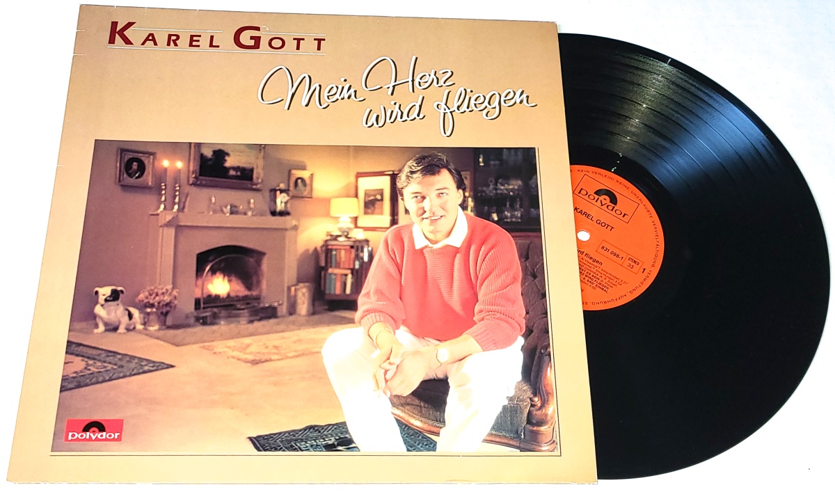 Karel Gott – Mein Herz Wird Fliegen 1986 EX+, VYPRANÁ Vinyl (LP)