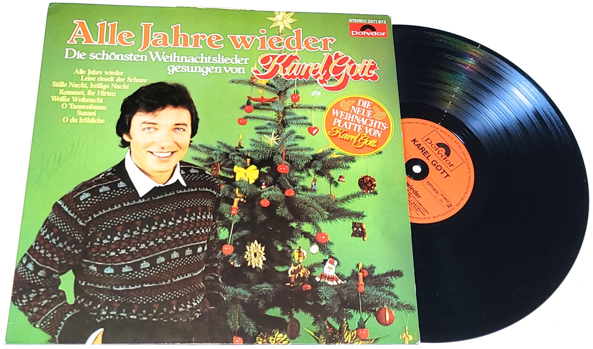 Karel Gott – Alle Jahre Wieder - Die Schönsten Weihnachtslieder Gesungen Von Karel Gott 1979 EX+, VYPRANÁ Vinyl (LP)
