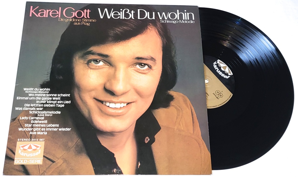Karel Gott – Weißt Du Wohin 1971 VG, VYPRANÁ Vinyl (LP)