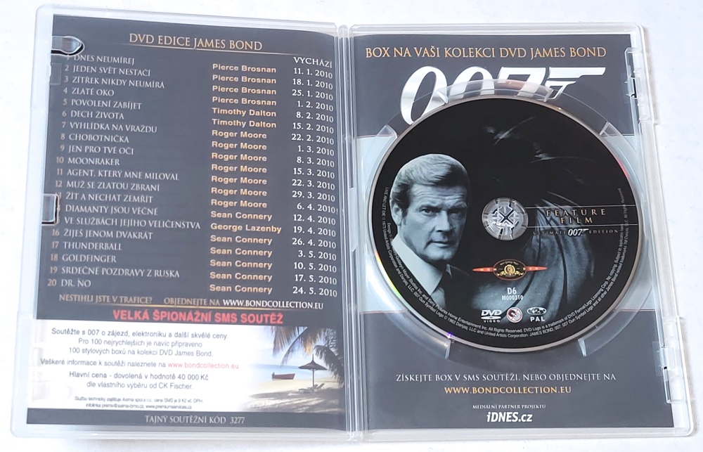 Žít a nechat zemřít - James Bond agent 007 1973 DVD