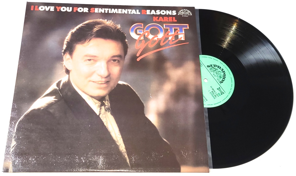 Karel Gott – I Love You For Sentimental Reasons 1990 NM, VYPRANÁ Vinyl (LP)