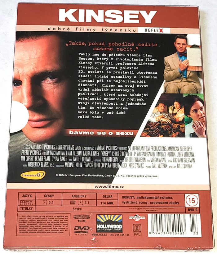Kinsey: Bavme se na téma sex 2004 DVD, nerozbalené