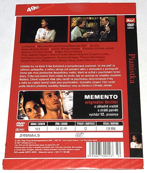 Pianistka 2001 DVD, nerozbalené