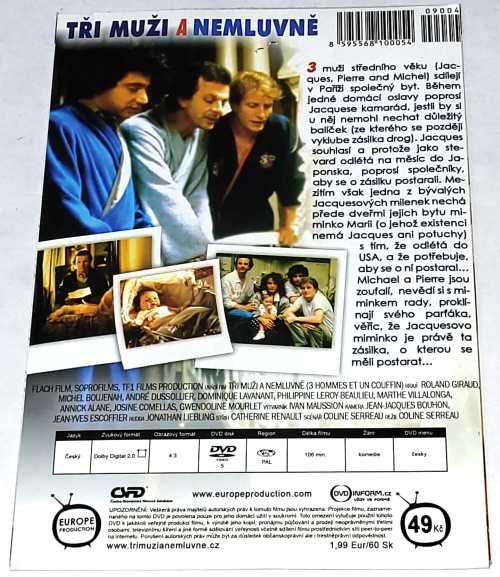 Tři muži a nemluvně 1985 DVD, nerozbalené