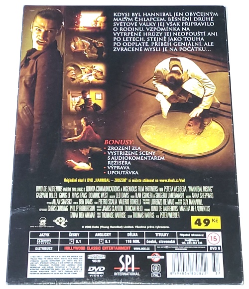 Hannibal - Zrození 2007 DVD, nerozbalené