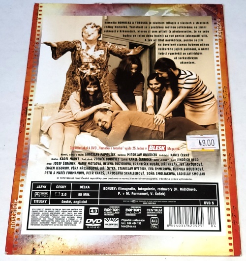 Homolka a tobolka 1972 DVD, nerozbalené