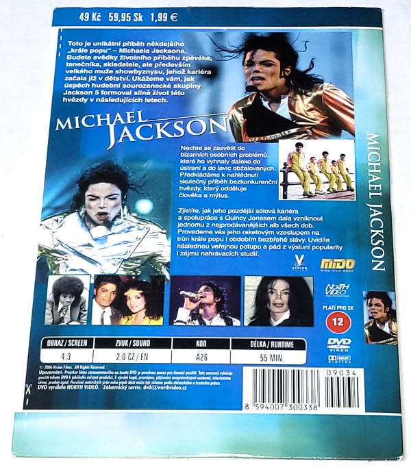 Michael Jackson: Skutečný Příběh Krále Popu DVD, nerozbalené