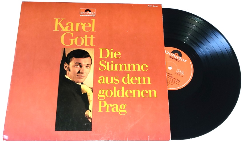 Karel Gott – Die Stimme Aus Dem Goldenen Prag 1968 VG+, VYPRANÁ Vinyl (LP)