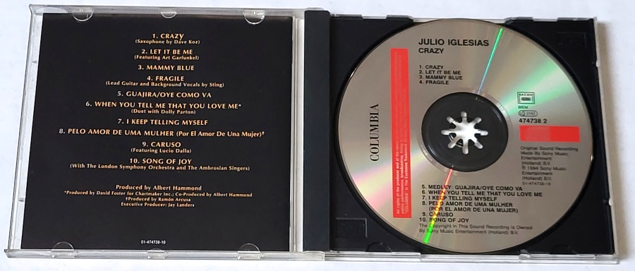 Julio Iglesias – Crazy 1994 CD