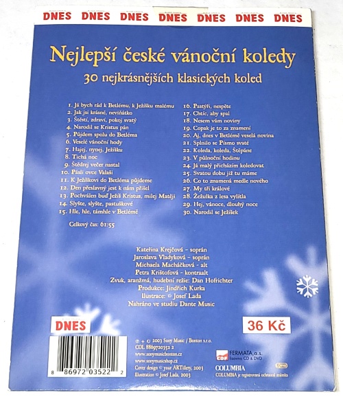 Nejlepší české vánoční koledy CD (nerozbalené)