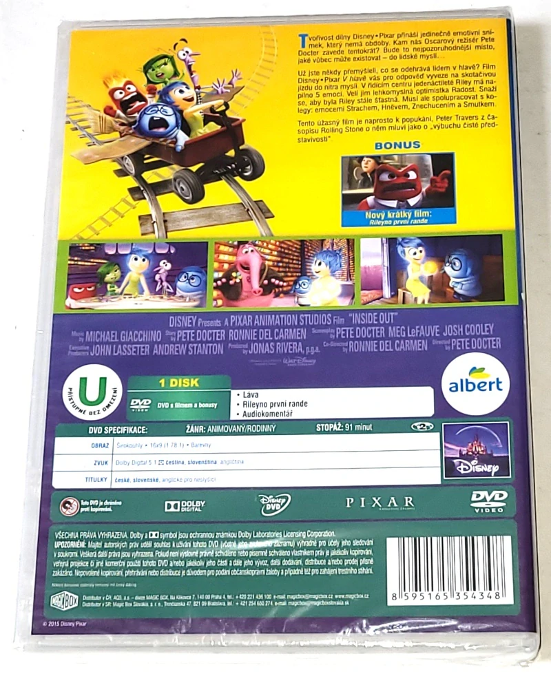 V hlavě 2015 DVD, nerozbalené
