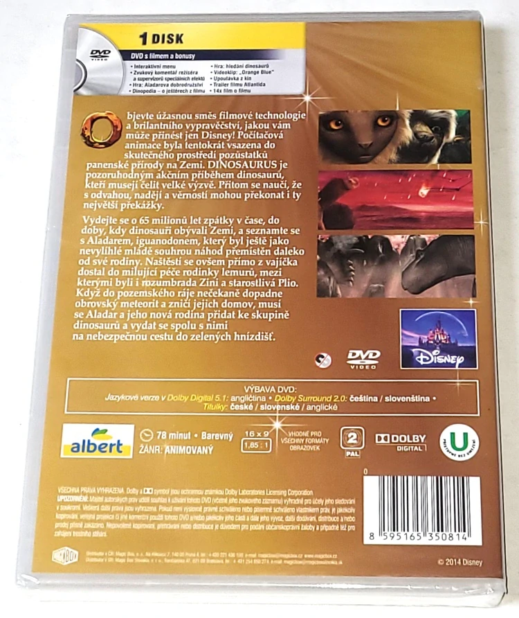 Dinosaurus 2000 DVD, nerozbalené