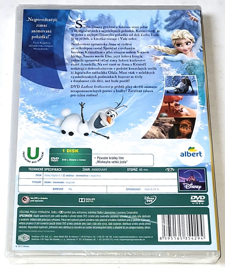 Ledové království 2013 DVD, nerozbalené