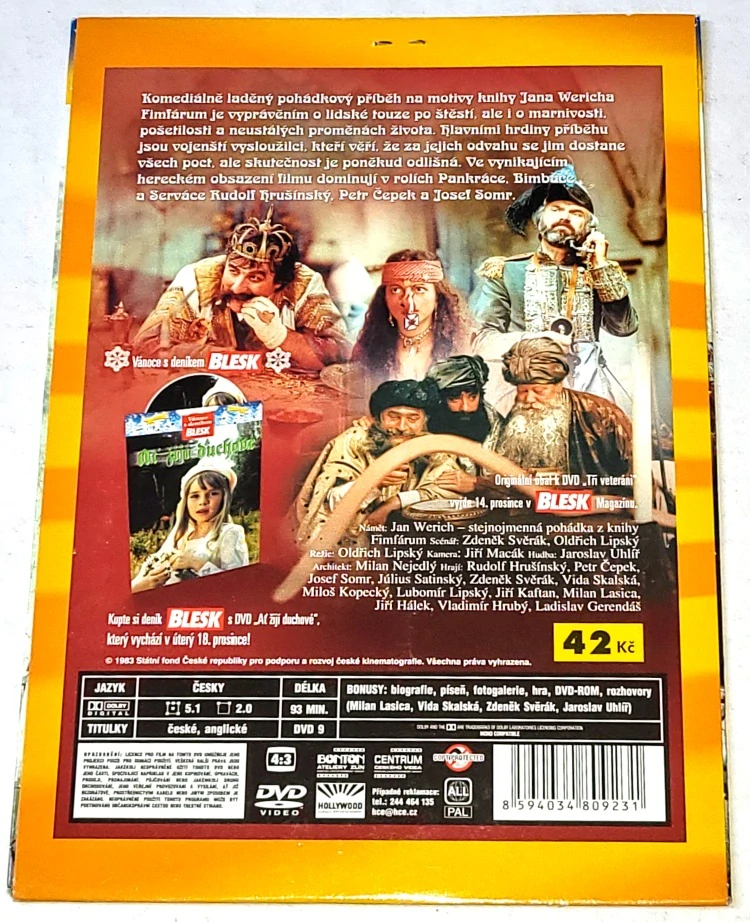 Tři veteráni 1983 DVD, nerozbalené