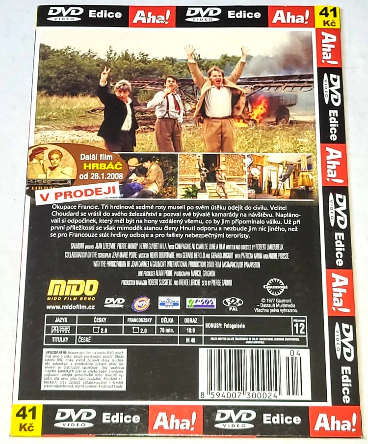 Sedmá rota za úplňku 1977 DVD, nerozbalené