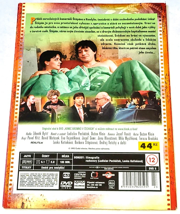 Konec básníků v Čechách 1993 DVD, nerozbalené