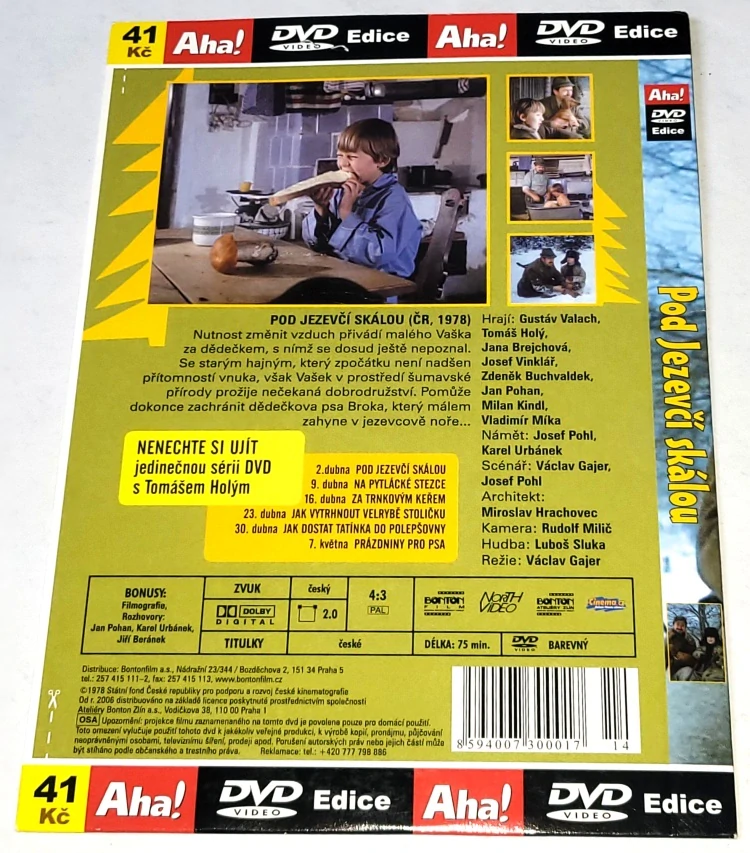 Pod Jezevčí skálou 1978 DVD, nerozbalené