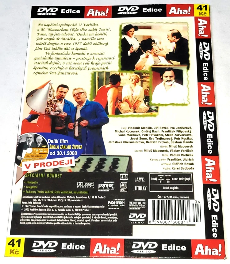ŠkCož takhle dát si špenát 1977 DVD, nerozbalené