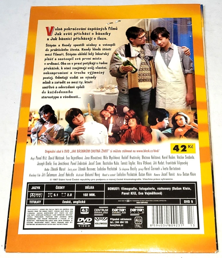 Jak básníkům chutná život 1987 DVD, nerozbalené