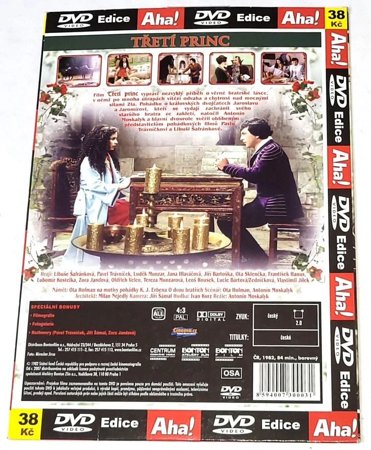 Třetí princ 1982 DVD, nerozbalené