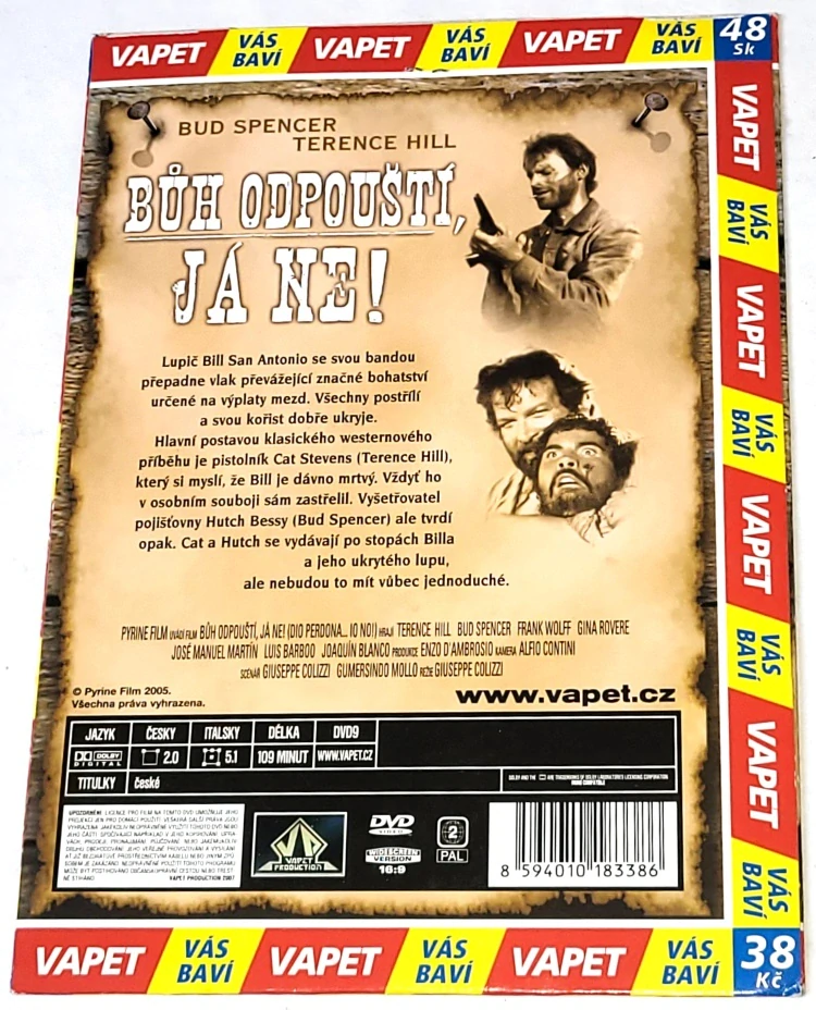Bůh odpouští, já ne! 1967 DVD, nerozbalené