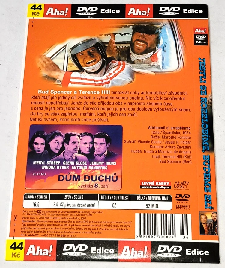 Jestli se rozzlobíme, budeme zlí 1974 DVD, nerozbalené