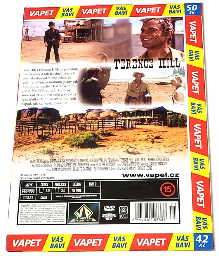 Chytrák a dva společníci 1975 DVD, nerozbalené
