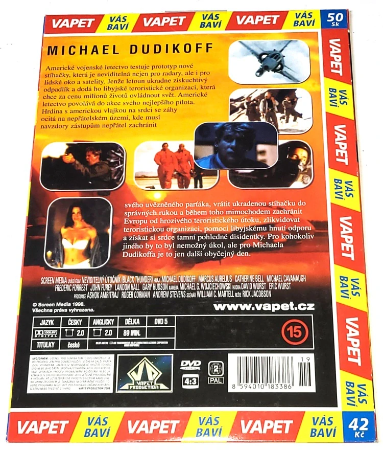 Neviditelný útočník 1998 DVD, nerozbalené