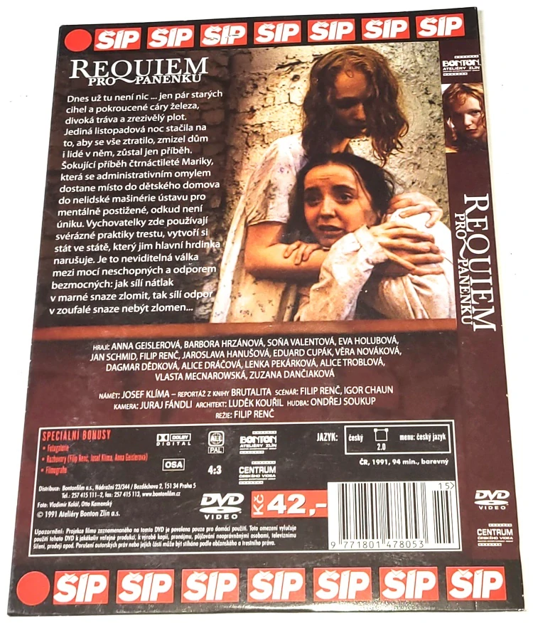 Requiem pro panenku 1991 DVD, nerozbalené
