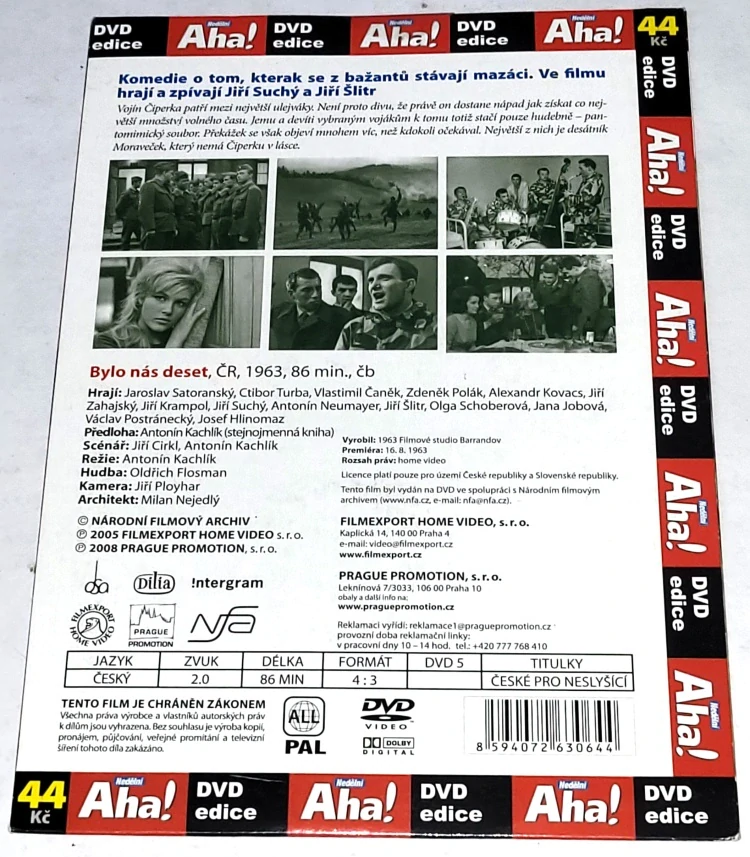 Bylo nás deset 1962 DVD, nerozbalené
