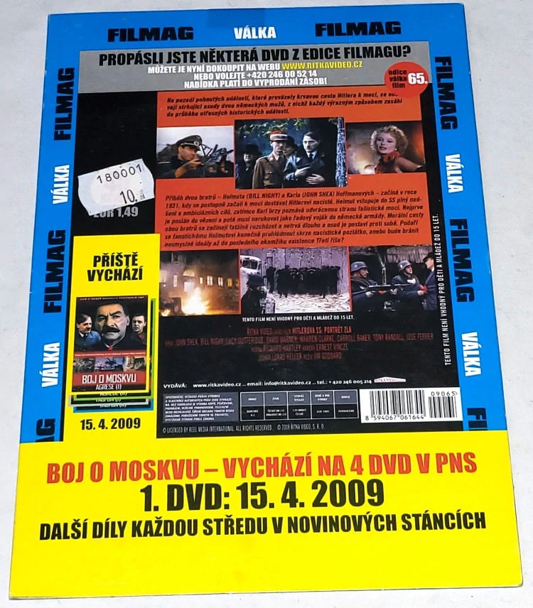 Hitlerova SS: Portrét zla 1985 DVD, nerozbalené