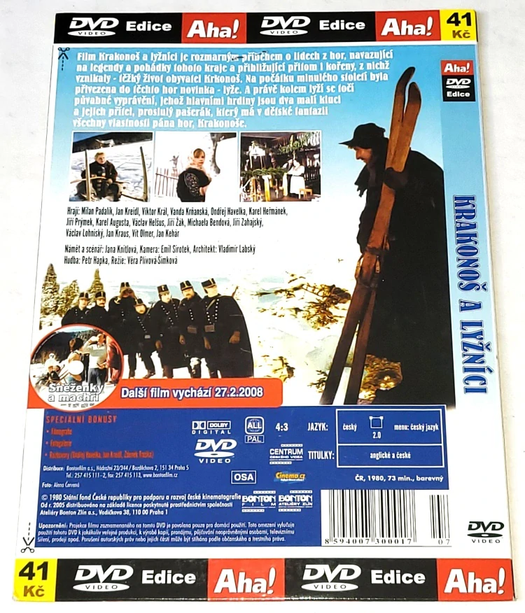 Krakonoš a lyžníci 1980 DVD, nerozbalené