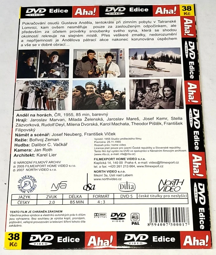 Anděl na horách 1955 DVD, nerozbalené