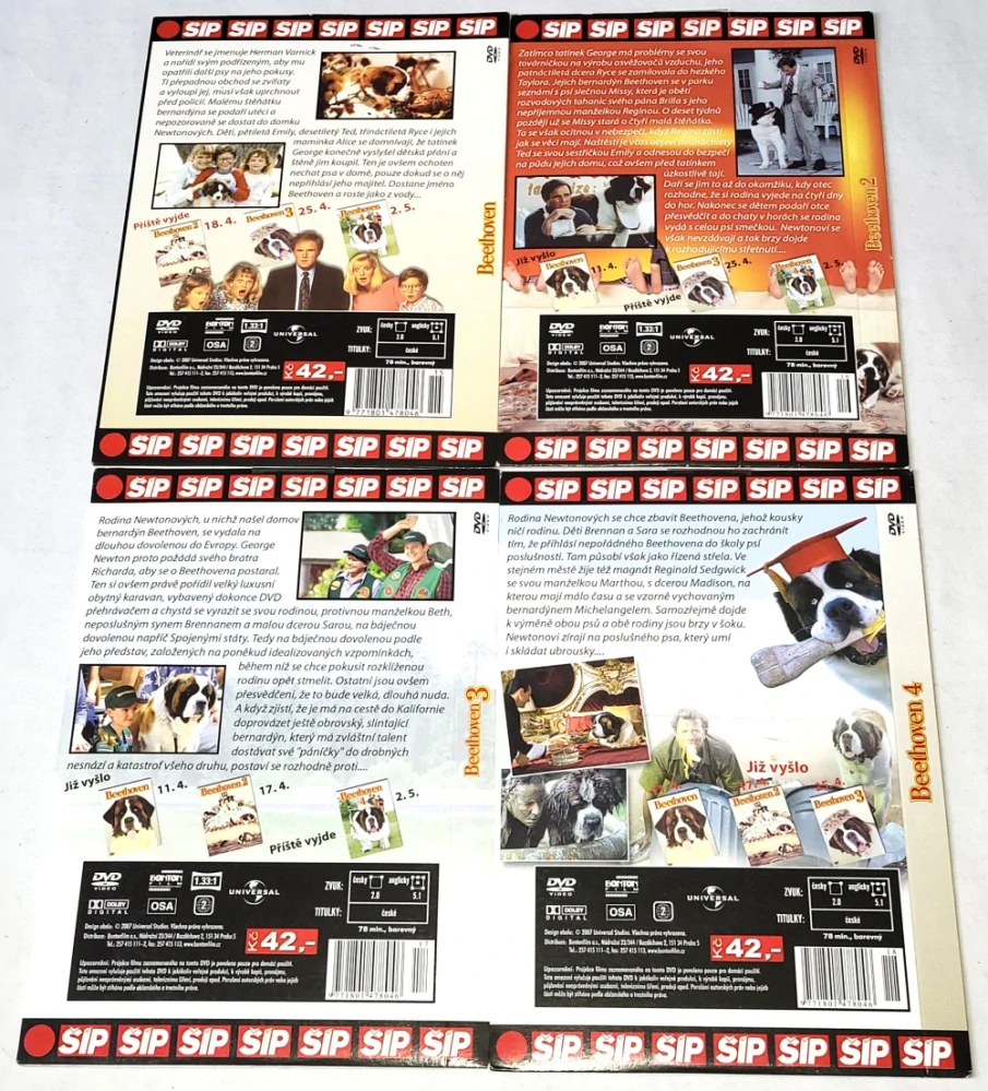 Beethoven 1, 2, 3, 4 (4DVD), nerozbalené