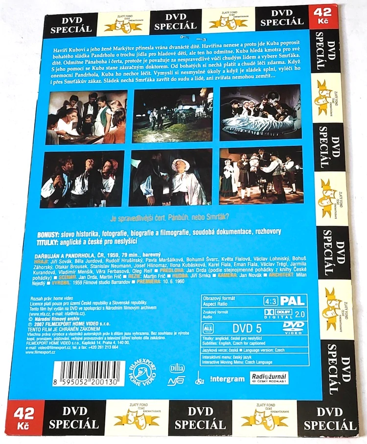 Dařbuján a Pandrhola 1959 DVD, nerozbalené