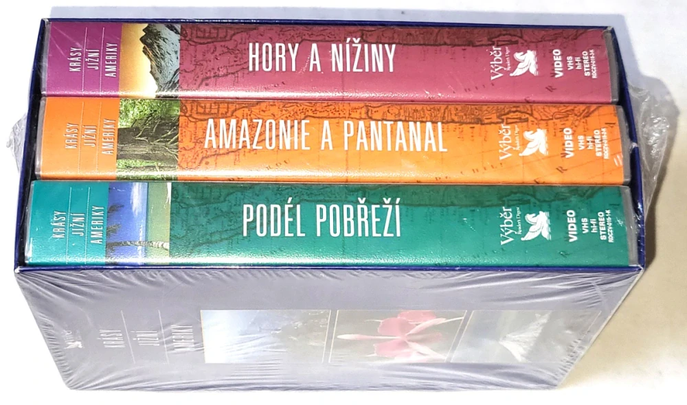 Krásy Jižní Ameriky / 3 BOX set / VHS kazety NOVÉ