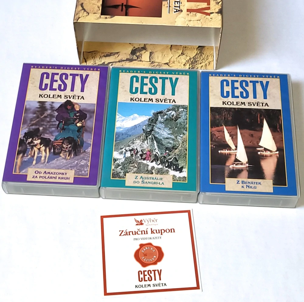 Cesty Kolem Světa / 3 BOX set / VHS kazety