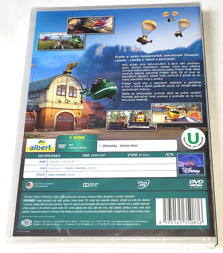Letadla 2: Hasiči a záchranáři 2014 DVD, nerozbalené