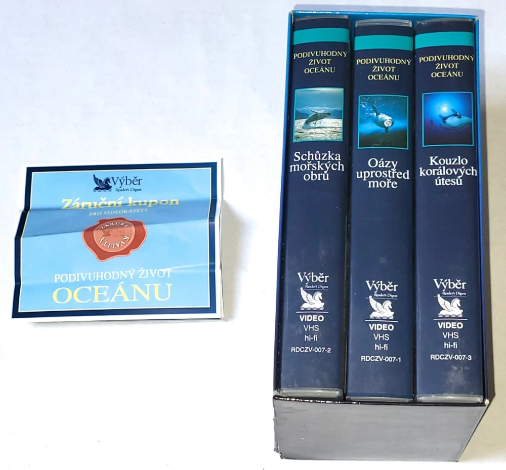 Podivuhodný život Oceánu / 3 BOX set / VHS kazety