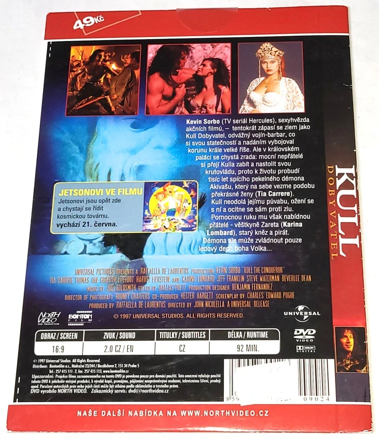 Kull dobyvatel 1998 DVD, nerozbalené