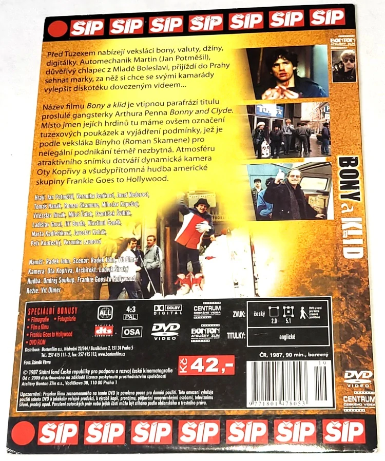 Bony a klid 1987 DVD, nerozbalené