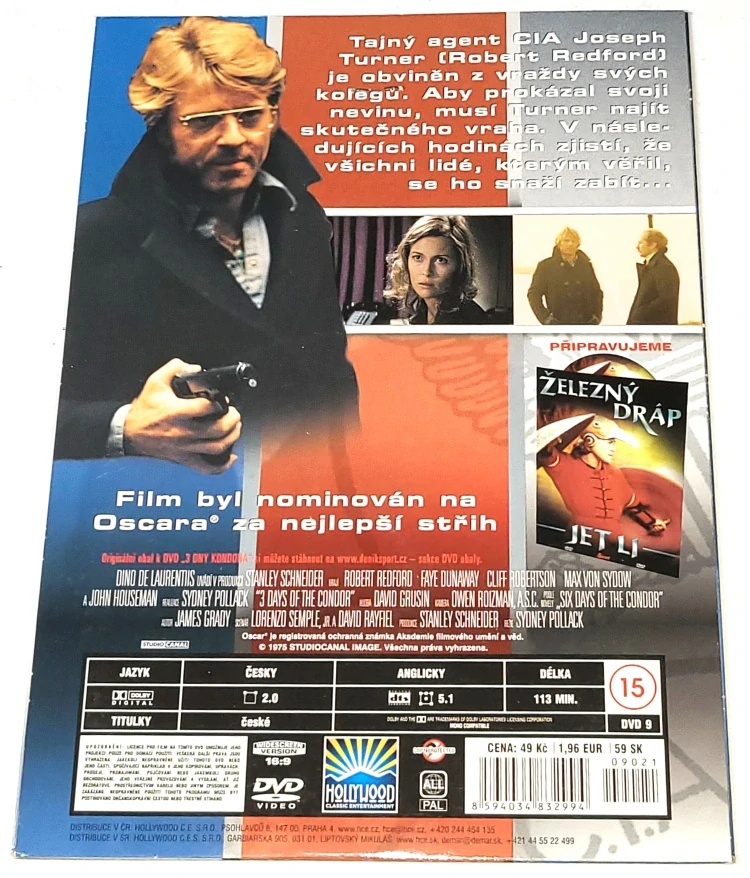 Tři dny Kondora 1975 DVD, nerozbalené
