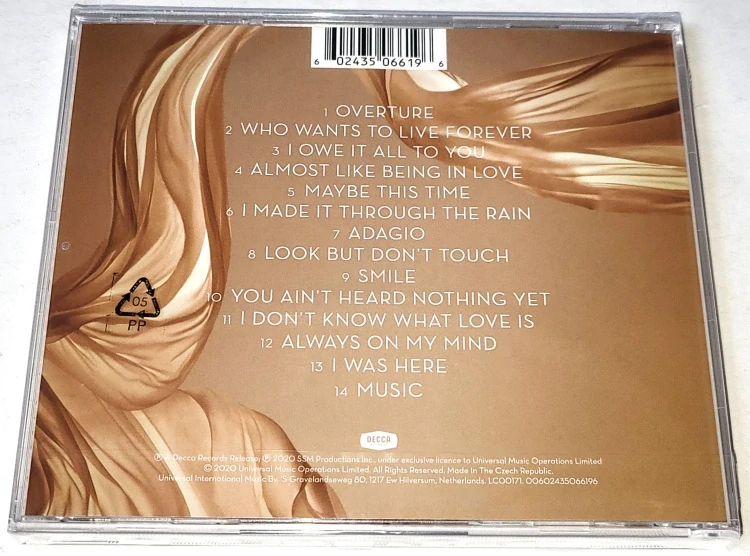 Dame Shirley Bassey – I Owe It All To You 2020 CD (nové, nerozbalené)