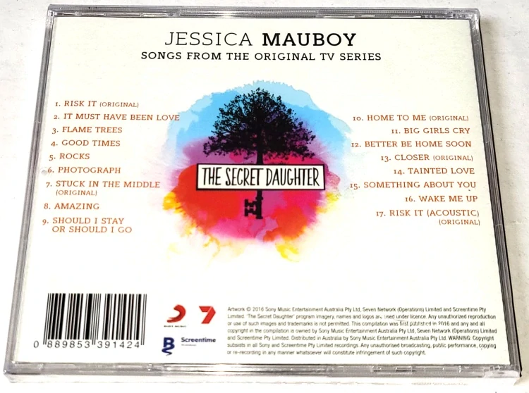 Jessica Mauboy – The Secret Daughter (Songs From The Original TV Series) 2016 CD (nové, nerozbalené)