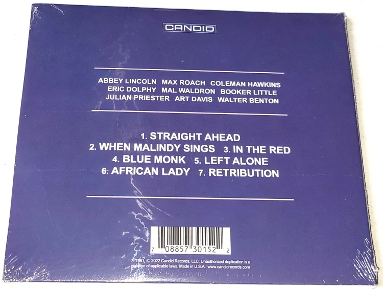 Abbey Lincoln – Straight Ahead 2022 (1961) CD (nové, nerozbalené)