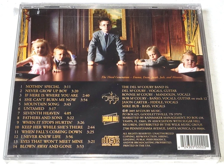 The Del McCoury Band – The Company We Keep 2005 CD (nové, nerozbalené)