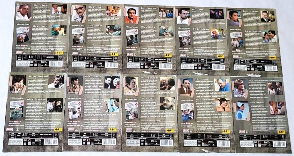 Kompletní sada 10 DVD – Nemocnice na kraji města (Původní seriál) nové, nerozbalené