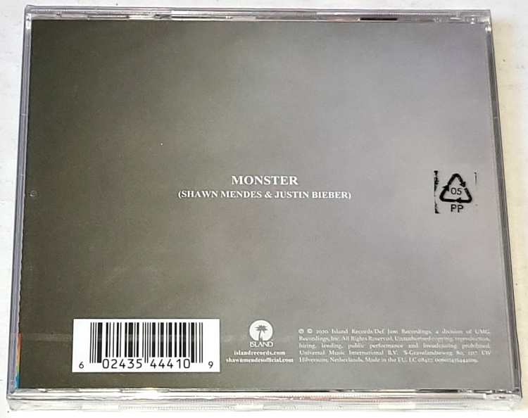 Shawn Mendes & Justin Bieber – Monster 2020 CD (nové, nerozbalené)