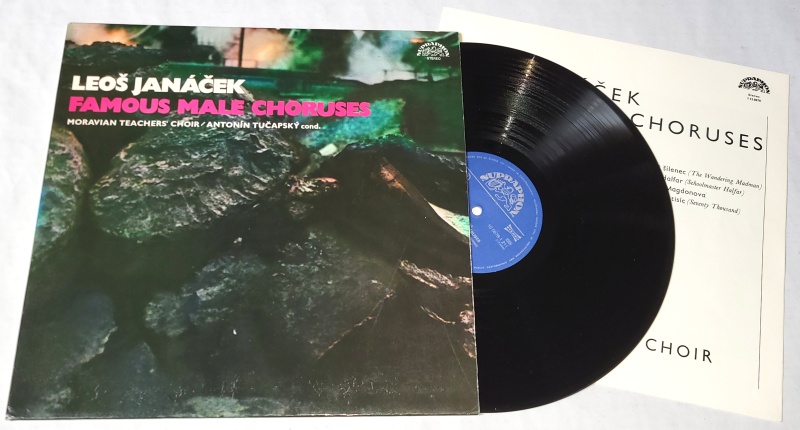 Leoš Janáček - Moravian Teacher's Choir, Antonín Tučapský – Famous Male Choruses 1971 NM, VYPRANÁ Vinyl (LP)