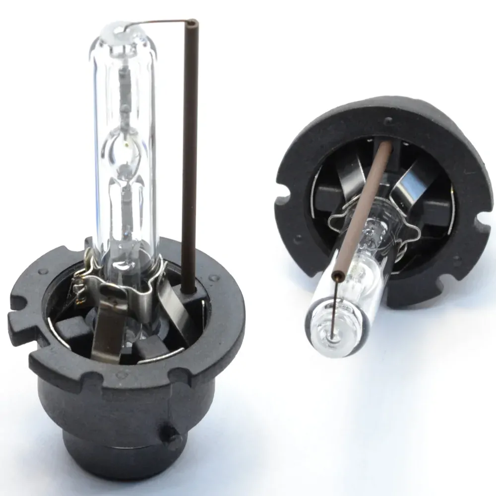 Sada 2 výbojky D2S - 4300K (kovové úchyty) + 2 LED žárovky W5W T10 - Bílá (COB LED)